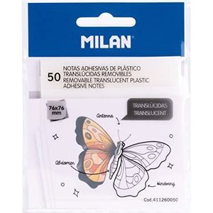 MILAN® Zelfklevende notities, transparant, afneembaar, transparant