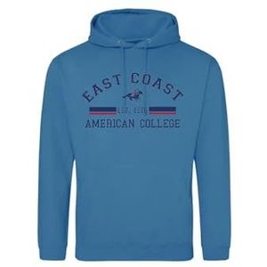 AMERICAN COLLEGE USA Sweatshirt Sweatshirt Print Warme Kleding Uniseks Mannen en Vrouwen Casual Model ACSCW2 Indigo XL, Indigo, XL