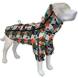 Croci Hiking Go Harlequin Hondenregenjas, draagbaar, maat 45 cm - 260 g