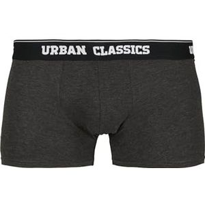 Urban Classics Heren onderbroeken Multi-Pack Mannen Boxer Shorts Ondergoed, zwart/charcoal, 6XL