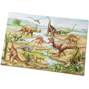 Melissa & Doug Dinosaurus vloerpuzzel | Puzzels | Puzzel voor Kinderen | Ontwikkelingsspeelgoed | 3+ | Cadeau voor jongens en meisjes