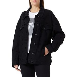 HUGO Dames The Icon Jeans_Jacket_L, Donkergrijs22, S