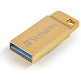 Verbatim Metal Executive USB 3.0 Drive - 64 GB, USB-stick, water- en stofdicht, 80 MB/s lezen, 25 MB/s schrijven, goud