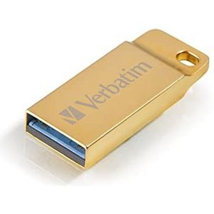 Verbatim Metal Executive USB 3.0 Drive - 64 GB, USB-stick, water- en stofdicht, 80 MB/s lezen, 25 MB/s schrijven, goud