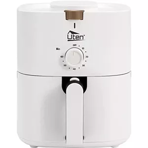 Oyajia Heteluchtfriteuse met kijkvenster, 6-in-1 kookvoorinstellingen, smart-touchscreen, zwart, 5 l, timerfunctie, vaatwasmachinebestendig, gezond koken zonder olie en met weinig vet (zwart