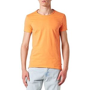 Q/S by s.Oliver T-shirt voor heren, korte mouwen, oranje, maat M, oranje, M