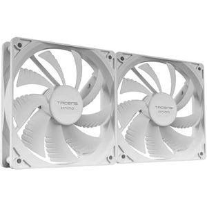 Tacens Anima AF12X2, Kit 2x 120mm Ventilatoren, Ultralichte Werking, FLUXUS-Lagers, Geoptimaliseerde Luchtstroom, Verstevigde Antivibratiestructuur, Efficiënte Thermische Prestaties, Wit