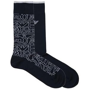 EMPORIO ARMANI Sokken voor heren, Armani Blauwe Allover/, Eén maat
