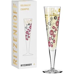 RITZENHOFF Goldnacht champagneglas #24 van Kathrin Stockebrand, van kristalglas, 205 ml, in geschenkverpakking