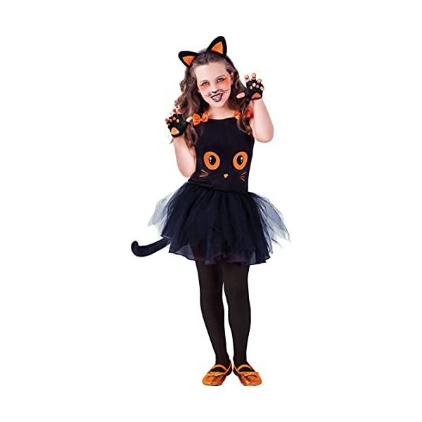 Zwarte Kat Meisjes Halloween Kostuums Spelen Zwarte Kat Tutu Jurk Hoofdband Tie Staart Braziliaanse Jurk Cadeau Voor Kinderen Kleding Meisjeskleding Jurken 
