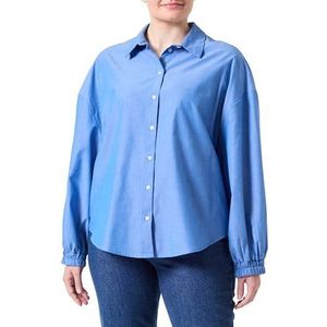 ONLY Dames Onlarja L/S Solid Shirt WVN Noos blouse met lange mouwen, blauw, L
