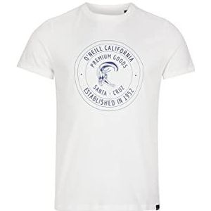O'NEILL Tees Shortsleeve Explore T-shirt, 11010 Snow White, Regular (2-pack) voor heren