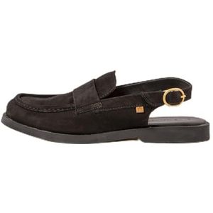 El Naturalista N5872 Platte damessandalen, zwart, maat 36, Zwart, 36 EU breed