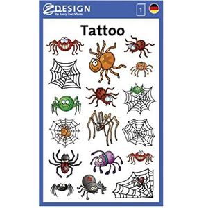 Kindertattoos voor jongens Spinnen multicolor
