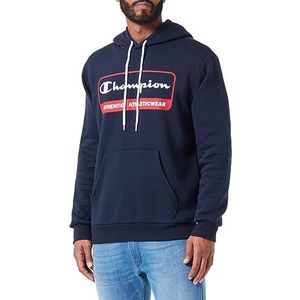 Champion Legacy Graphic Shop Authentic - Powerblend fleece sweatshirt met capuchon, marineblauw, S heren FW23, Blu Marino, S