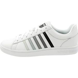 K-Swiss Court Winston dames Sneakers, Wit zwart kleurverloop wit, 43 EU