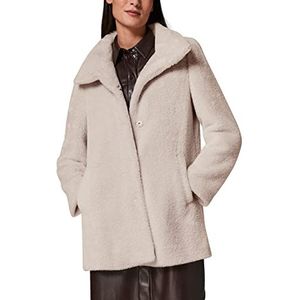 Comma Dames Jacke Langarm Faux Fur Jas, 8143 Ivoor, 70