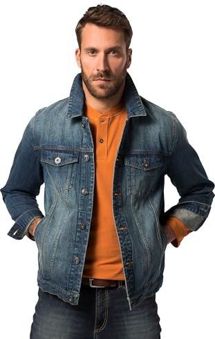 JP 1880 - Jeansjas - Denim Blauw - Heren