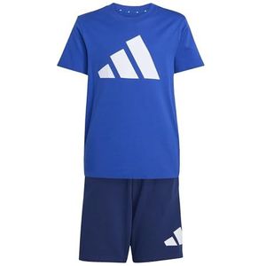 adidas - Shorts-En-Shirt Set - Katoen - Zwart