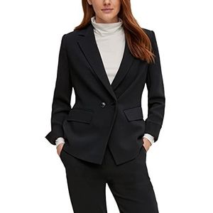 comma Damesblazer met lange mouwen, 999 zwart, 32