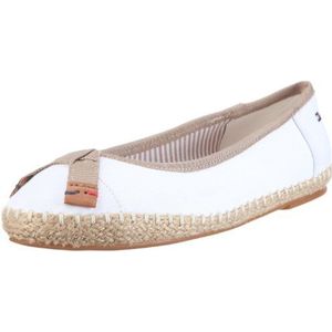 Tommy Hilfiger Elisabetta 1 A Ballet Flats Vrouwen, Weiss Wit 100, 40 EU