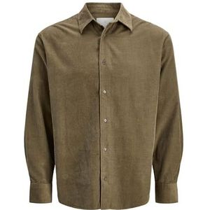 JACK & JONES - Overhemd - Kaki - Comfort Fit - Lange Mouw
