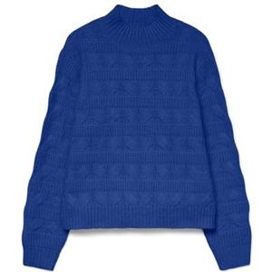 Vero Moda - VMVIRGO LS HIGHNECK PULLOVER BF - Gebreide Trui - Surf the Web