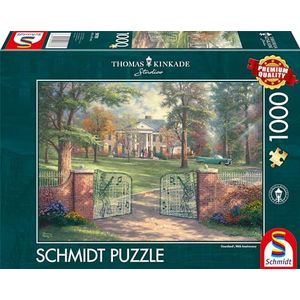 Schmidt Spiele 58783 Thomas Kinkade, Graceland 50th Anniversary, puzzel met 1000 stukjes, kleurrijk