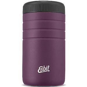 ESBIT Majoris Thermocontainer voor eten, warmhoudcontainer 550 ml, van roestvrij staal voor warme en koude gerechten, in aubergine