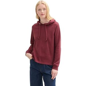 TOM TAILOR Denim Sweatshirt voor dames, 35736 - Deep Wine Red, XXL