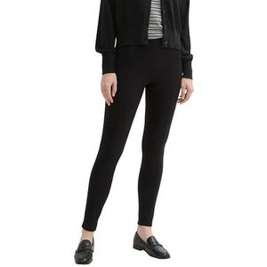 TOM TAILOR - Treggings - Deep Black - Nauwsluitend - Met Stretchaandeel