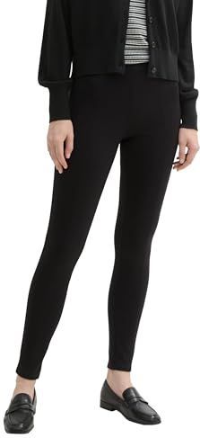 TOM TAILOR - Treggings - Deep Black - Nauwsluitend - Met Stretchaandeel