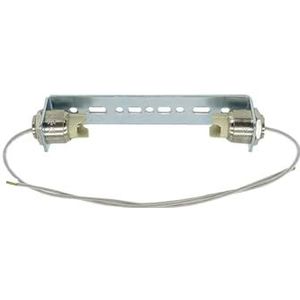 Lamphouder E27 van kunststof met klemmen, wit, ideaal voor verlichting thuis en interieurdecoratie.