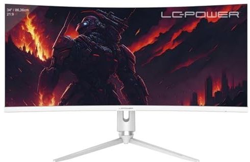 LC-Power - LC-M34-Q-C-PRO - Monitor - Wit - 34" - 3440 x 1440 pixels