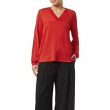 comma - Blouse - Satijn - Lange Mouwen