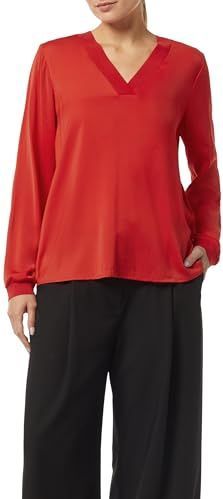 comma - Blouse - Satijn - Lange Mouwen