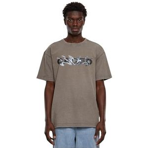 Mister Tee T-shirt voor heren, asphalt, M Grote maten Tall