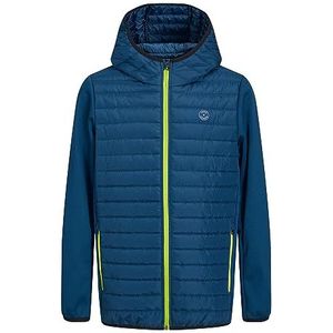 JACK&JONES JUNIOR Jongens JJEMULTI Quilted Jacket NOOS JNR gewatteerde jas, Ensign Blue/Detail: Wild Lime Contrast, 140, Ensign Blue/Detail: Wild Lime Contrast, 140 cm