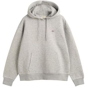 GANT Shield Hoodie voor dames, lichtgrijs gem., L