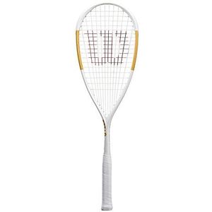 Wilson TEMPEST PRO Squash Racket, uniseks, voor volwassenen, wit/goud, 0