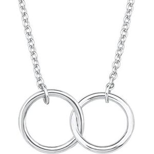 s.Oliver Halsketting Met Hanger 925 Sterling Zilveren Damesketting, 40+5 cm, Zilver, Wordt Geleverd In Geschenkverpakking, 2017139