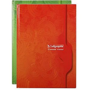 Clairefontaine - Ref 7272C - Kalligrafe 7000 genieten hard kaft boek (192 pagina's) - A4 (210 x 297mm) in formaat, 70gsm papier, Séyès-linialen - Willekeurige kleuromslag