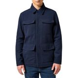 Wrangler - Jas - Effen - Wolmix - Regular Fit - Borstzakken