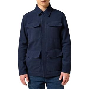 Wrangler - Jas - Effen - Wolmix - Regular Fit - Borstzakken