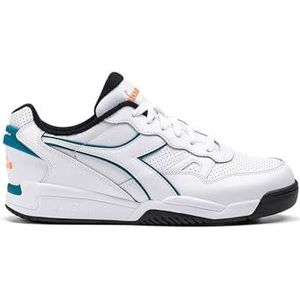 Diadora Winner gymschoenen voor volwassenen, uniseks, wit/blauw (blauw), 44 EU, White Harbor Blue, 44 EU