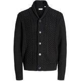 JACK & JONES Gebreid vest 'PAUL'  zwart