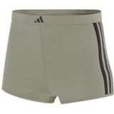 adidas Dames Short Pant-Sport Active Essentials Cotton 3 Stripes Retroshorts, Silver Pebble_4A0693, XS, Silver Pebble_4a0693, XS