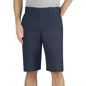 Dickies Heren 11 inch regular fit stretch twill werkshorts, Donker marineblauw V1, 54