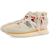 GIOSEPPO Locke - Damessandalen - Beige - Ademend Recycled Polyester - Sleehak 5,5 cm