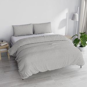 Italian Bed Linen Bedrukte kleuren beddengoedset Made in Italy, Maiden Taupe, tweepersoonsbed